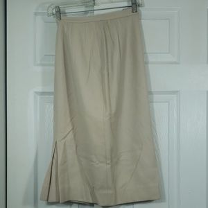 Vintage Ivory Sebastian Wool Long Skirt sz 10